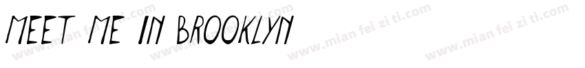 Meet Me In Brooklyn字体转换